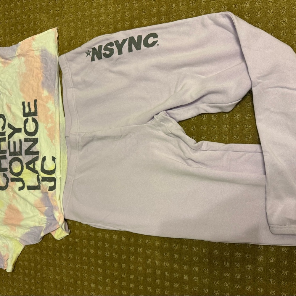 NSYNC Graphic Tee and Lavender Pajama Set - Picture 2 of 7